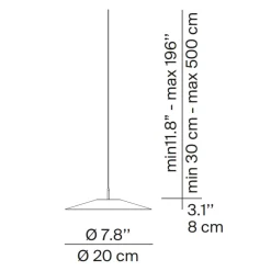 Luceplan Koinè LED Sospensione, Ø: 20 cm