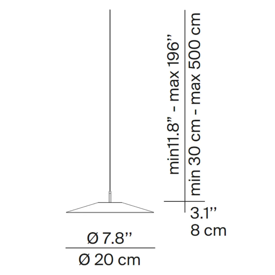 Luceplan Koinè LED Sospensione, Ø: 20 cm