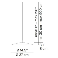 Luceplan Koinè LED Sospensione, Ø: 37 cm