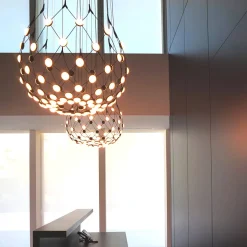 Luceplan Mesh LED Sospensione, mit Casambi