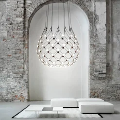 Luceplan Mesh LED Sospensione, mit Casambi