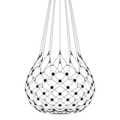 Luceplan Mesh LED Sospensione, mit Casambi