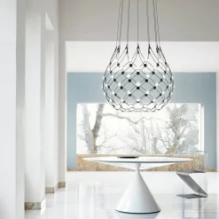 Luceplan Mesh LED Sospensione, mit Casambi
