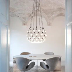 Luceplan Mesh LED Sospensione, mit Casambi