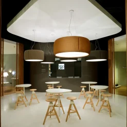 Luceplan Silenzio LED Sospensione, Ø: 90 cm