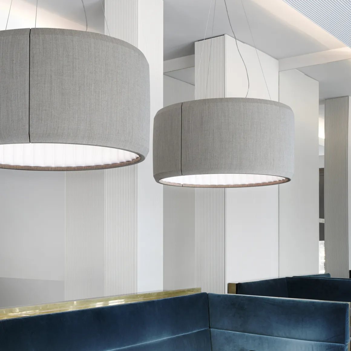 Luceplan Silenzio LED Sospensione, Ø: 90 cm