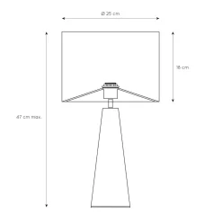Lucide Extravaganza Velvet Tischleuchte