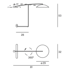 Lumen Center Orbit LED Tischleuchte