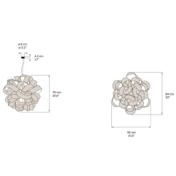 LZF Lamps Agatha Ball Pendelleuchte