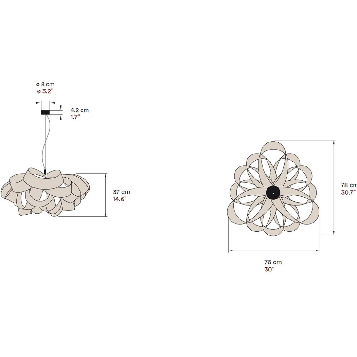 LZF Lamps Agatha Small Pendelleuchte