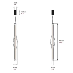 LZF Lamps Dune Vertical LED Pendelleuchte
