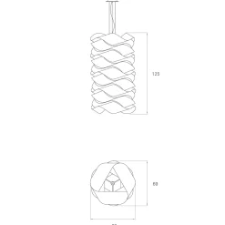 LZF Lamps Link Chain 4 Pendelleuchte