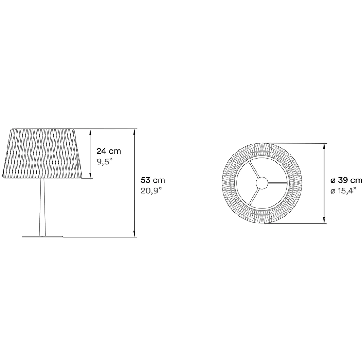LZF Lamps Lola Medium Tischleuchte, mattschwarz