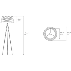 LZF Lamps Lola Stehleuchte, mattschwarz