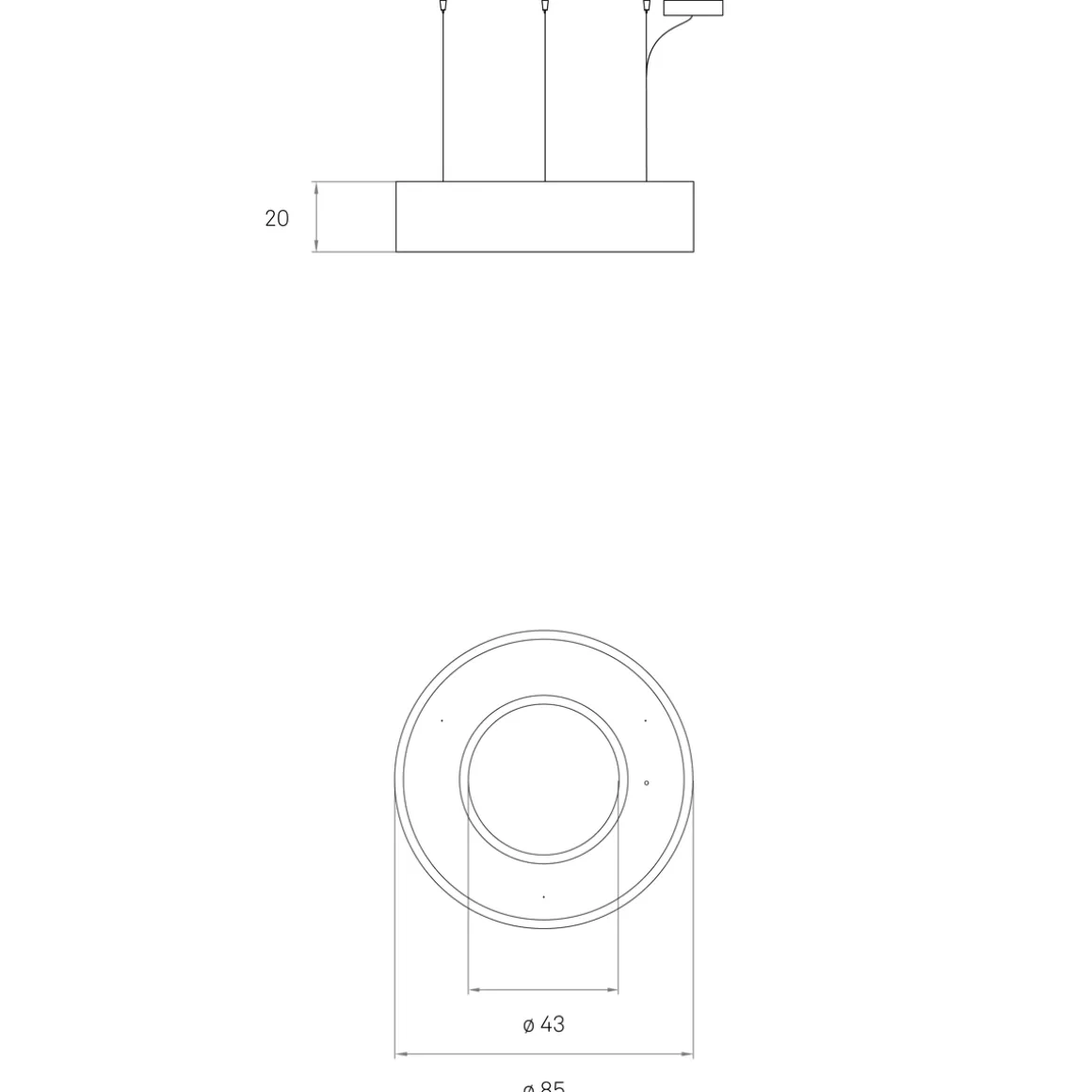 LZF Lamps Saturnia Medium LED Pendelleuchte