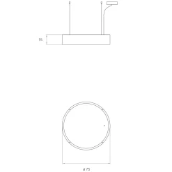 LZF Lamps Spiro Medium LED Pendelleuchte, äußerer Schirm: Kirsche