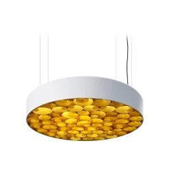 LZF Lamps Spiro Medium LED Pendelleuchte, äußerer Schirm: weiß