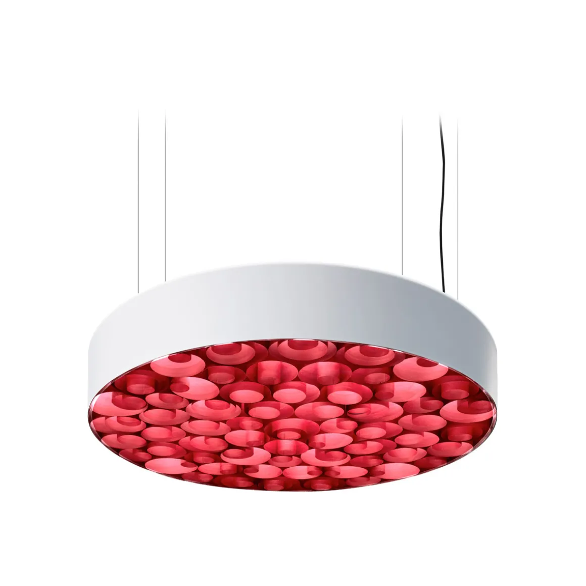 LZF Lamps Spiro Medium LED Pendelleuchte, äußerer Schirm: weiß
