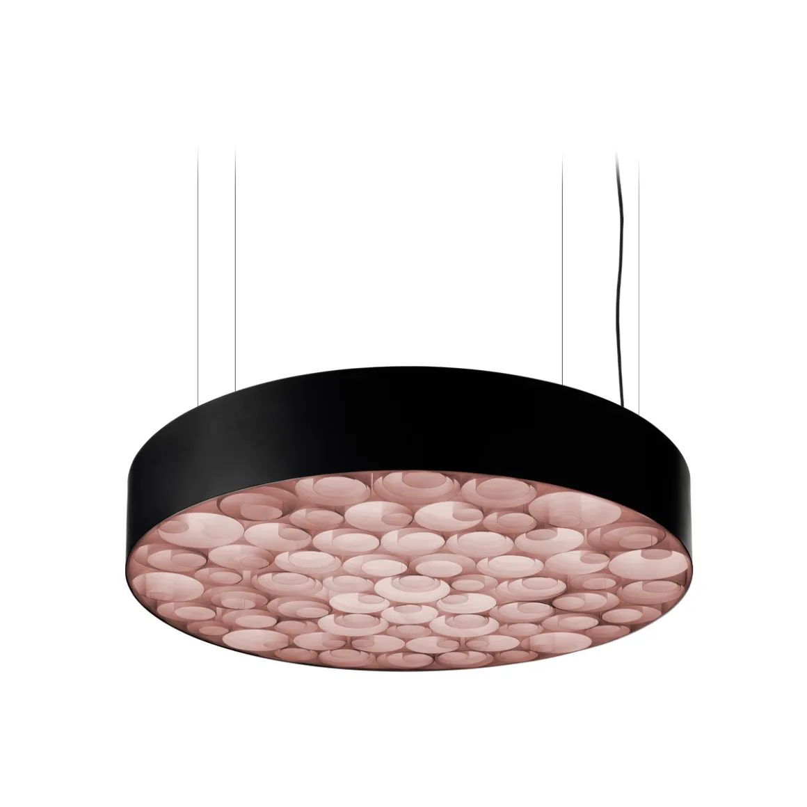LZF Lamps Spiro Medium LED Pendelleuchte, äußerer Schirm: schwarz