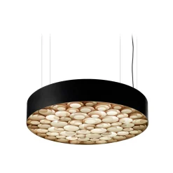 LZF Lamps Spiro Medium LED Pendelleuchte, äußerer Schirm: schwarz