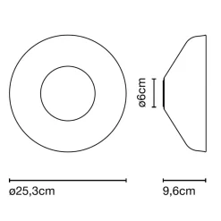 Marset Aura Plus LED Wand- / Deckenleuchte