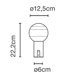Marset Dipping Light Portable LED Akkuleuchte