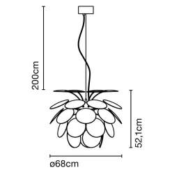 Marset Discocó Wood 68 Pendelleuchte