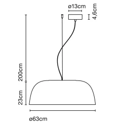 Marset Djembe 65.23 LED Pendelleuchte, Ø: 63 cm