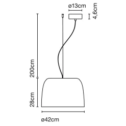 Marset Djembe 42.28 LED Pendelleuchte, Ø: 42 cm