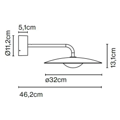 Marset Ginger 32A IP65 LED Wandleuchte