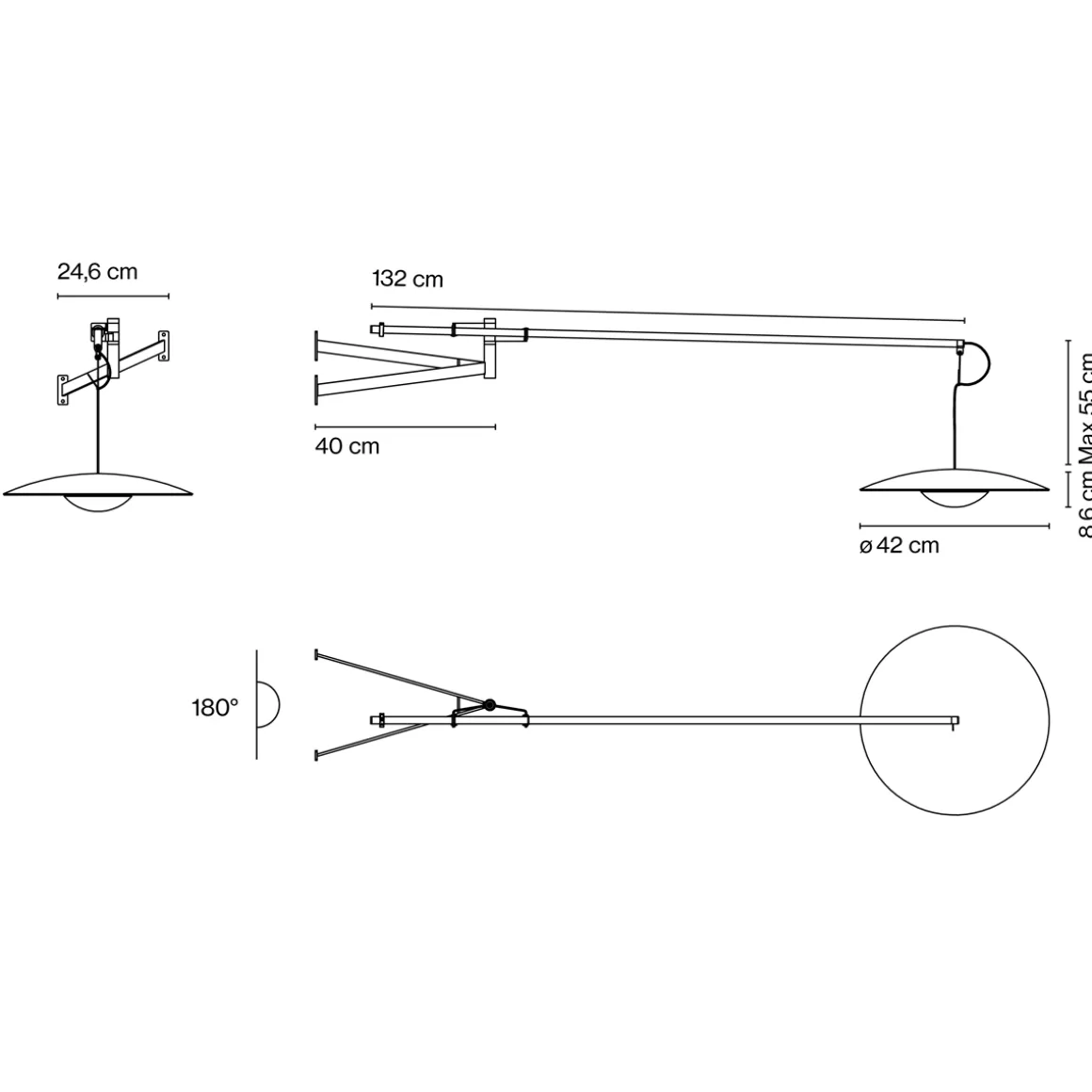 Marset Ginger A XL 42 LED Wandleuchte