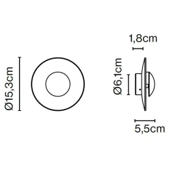 Marset Ginger 15C IP65 LED Wandleuchte