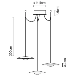 Marset Ginger 20x3 LED Pendelleuchte