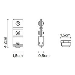 Marset Girlandenzubehör für Plaff-on! S16 IP65
