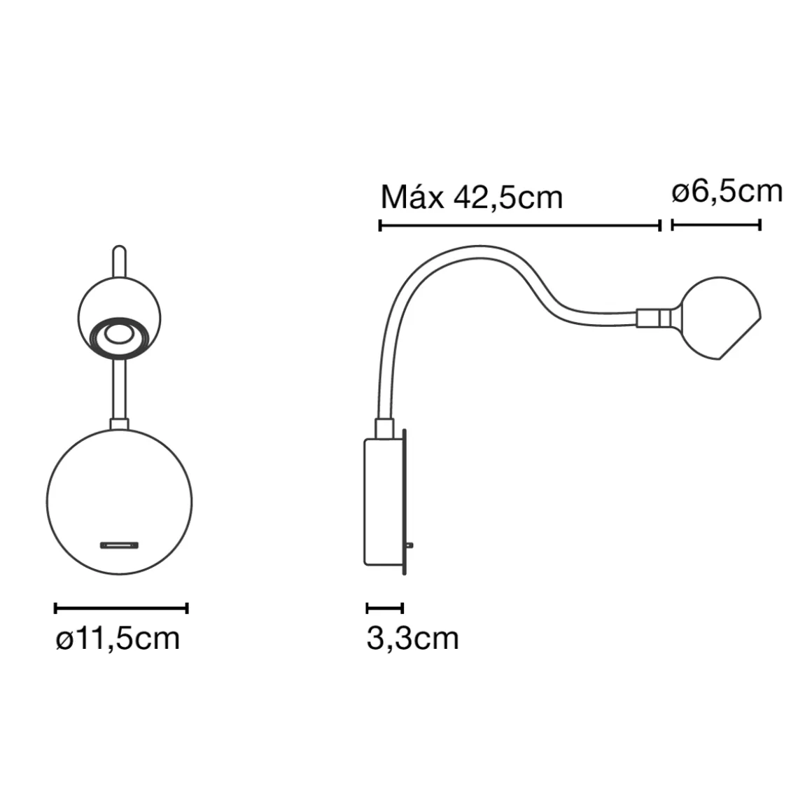Marset N°8 LED Wandleuchte