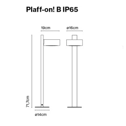 Marset Plaff-on! B IP65 LED Wegeleuchte
