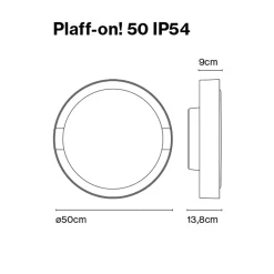 Marset Plaff-on! IP54 Wand- / Deckenleuchte
