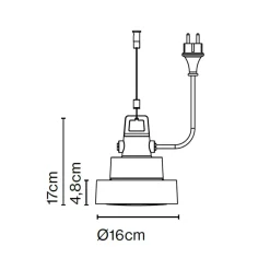 Marset Plaff-on! S16 IP65 LED Pendelleuchte