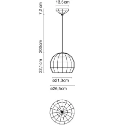 Marset Scotch Club 26 Pendelleuchte