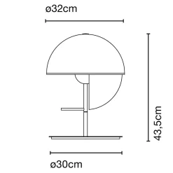 Marset Theia M LED Tischleuchte, Abverkaufsware (OVP geöffnet)