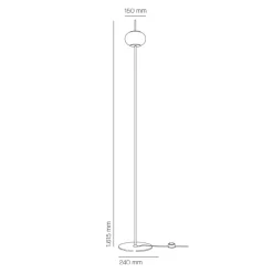 Milan Astros Stehleuchte