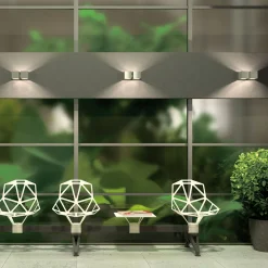 Milan Dau LED Up & Down Wandleuchte, 4-flg.