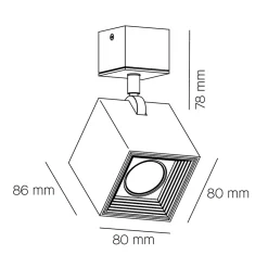 Milan Dau Spot LED Wandstrahler