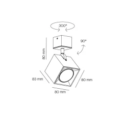 Milan Dau Spot Wand- / Deckenstrahler