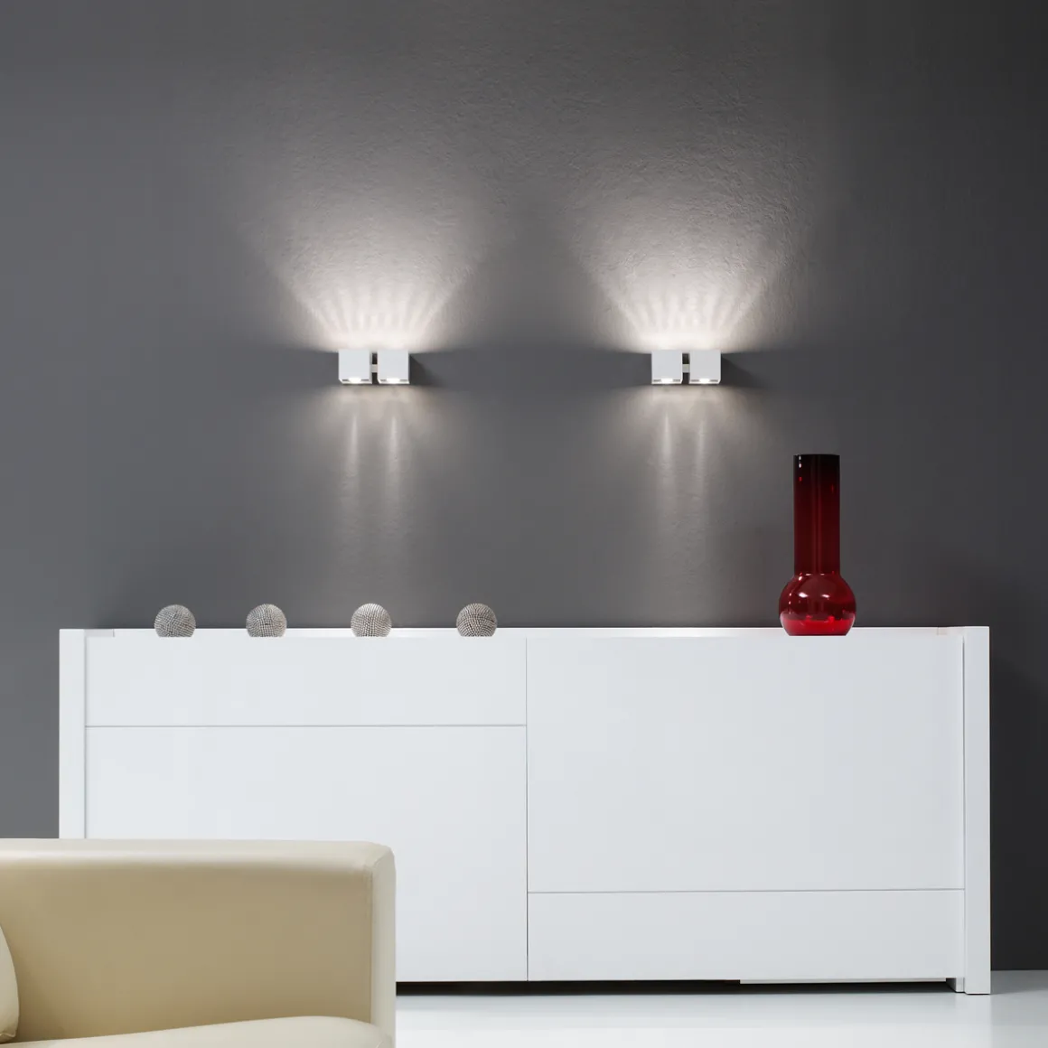 Milan Dau Wandleuchte, 2-flg.