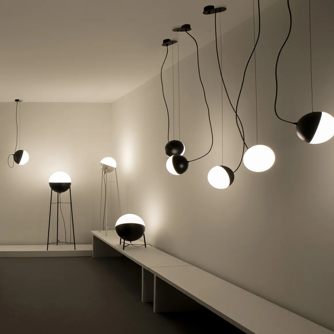 Milan Half Pendelleuchte, Ø 35 cm