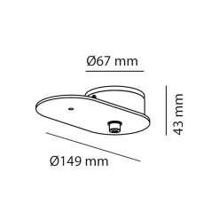 Milan Half Pendelleuchte, Ø 16 cm, Auslaufmodell