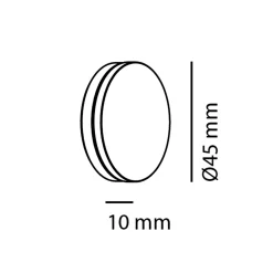 Milan Half Wandleuchte, Ø 16 cm