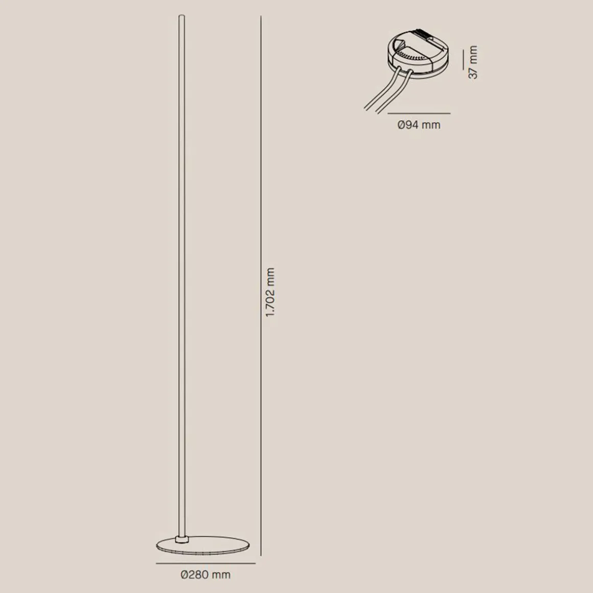 Milan Halos LED Stehleuchte