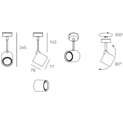 Milan Kronn Deckenstrahler, Auslaufmodell